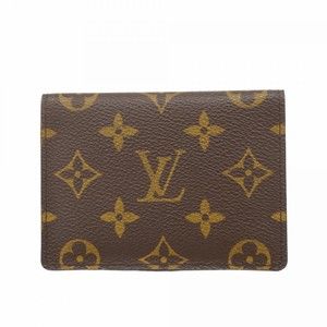 Louis Vuitton Monogram Porto 2 Carte Vertical Business Card Case M60533 Brown...